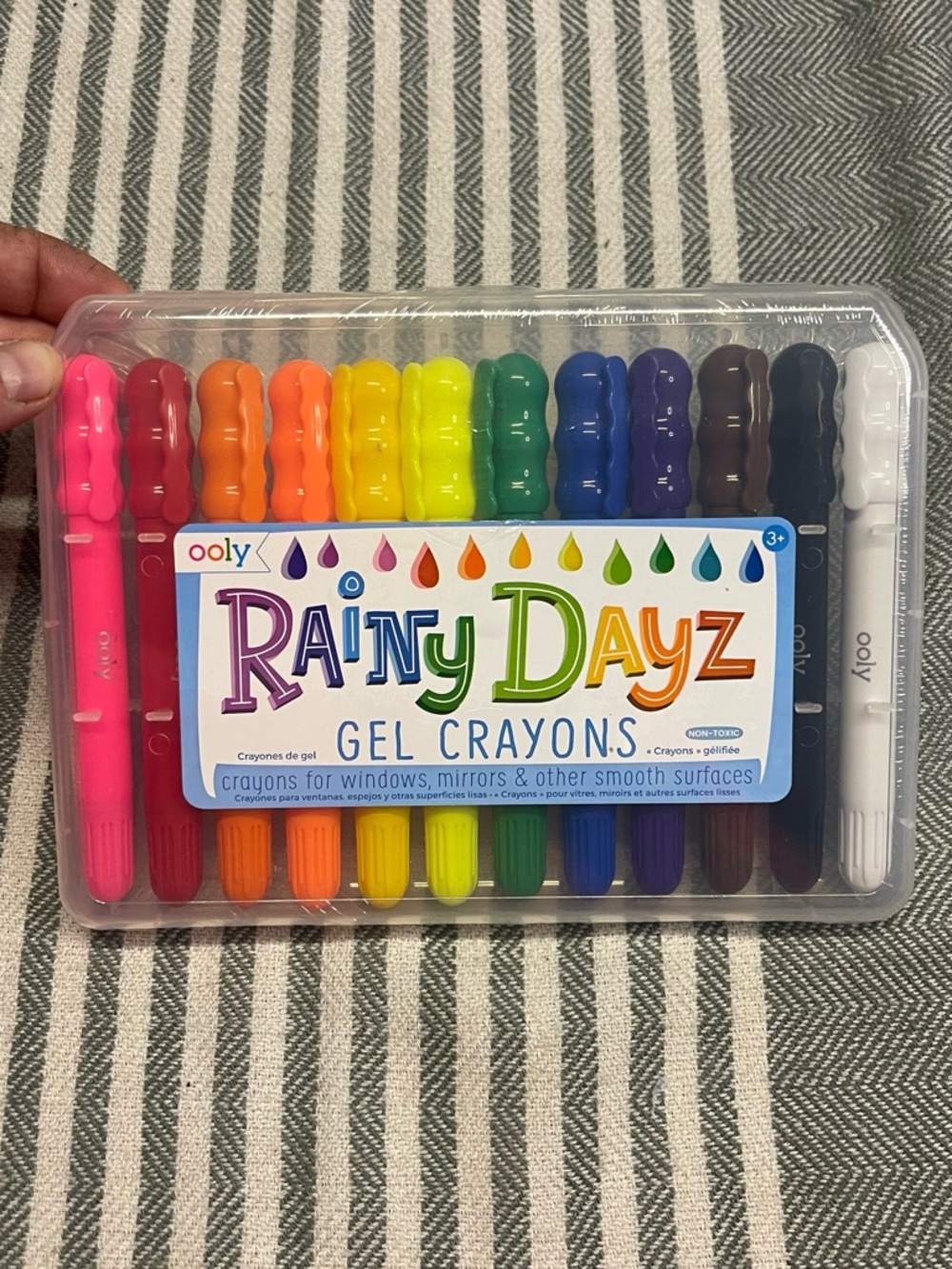 Ooly Rainy Dayz Gel Crayons -‎ Rainbow Colors NEW